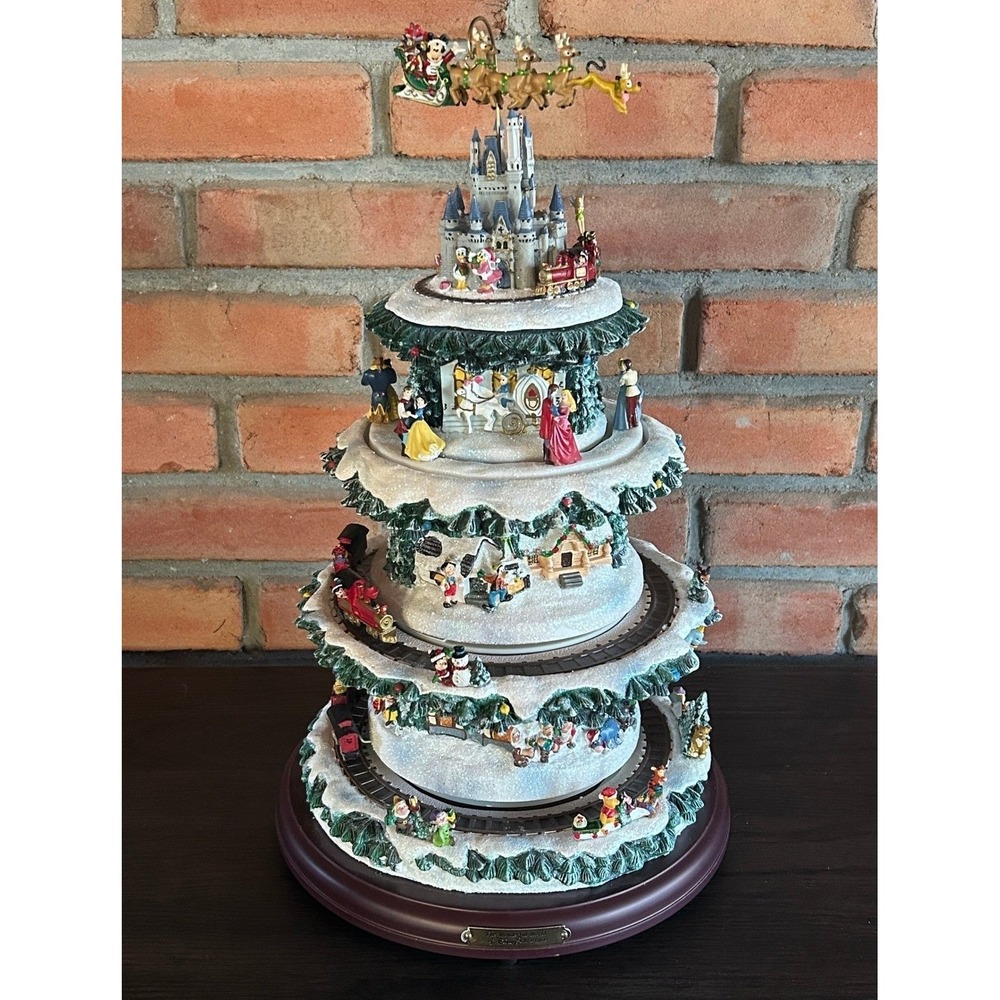 The Wonderful World of Disney Christmas Tree Bradford Exchange Music Tabletop
